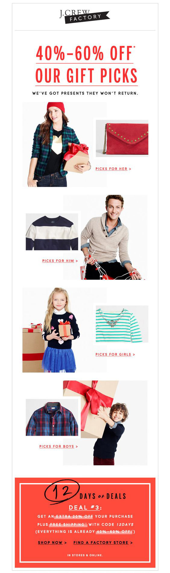 Holiday email marketing_J-Crew-Factory Holiday email marketing_J-Crew-Factory