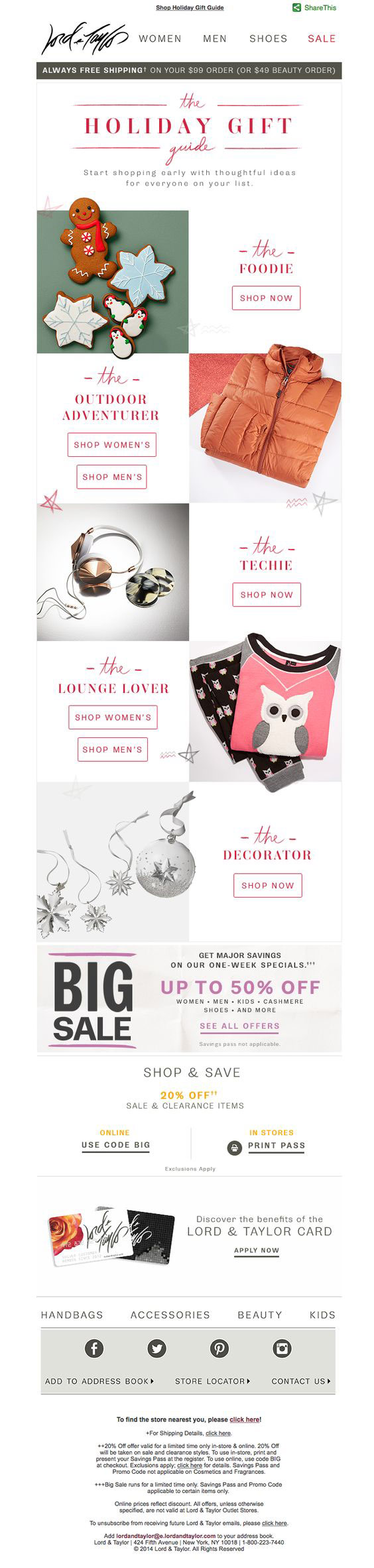 Holiday email marketing_Lord&Taylor Holiday email marketing_Lord&Taylor