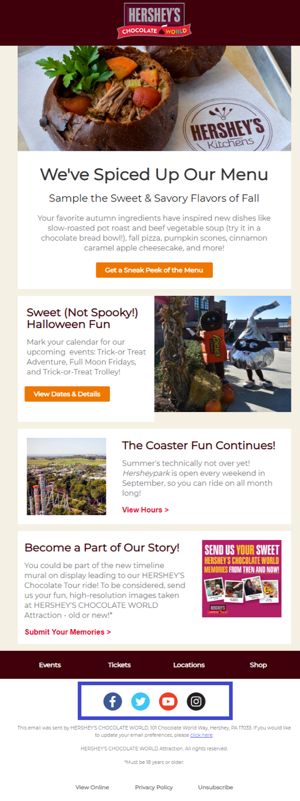 social media links in emails social media links in emails