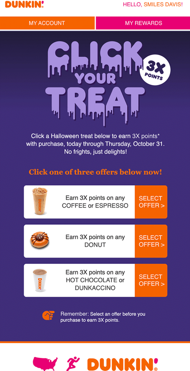 Dunkin' Donuts Halloween