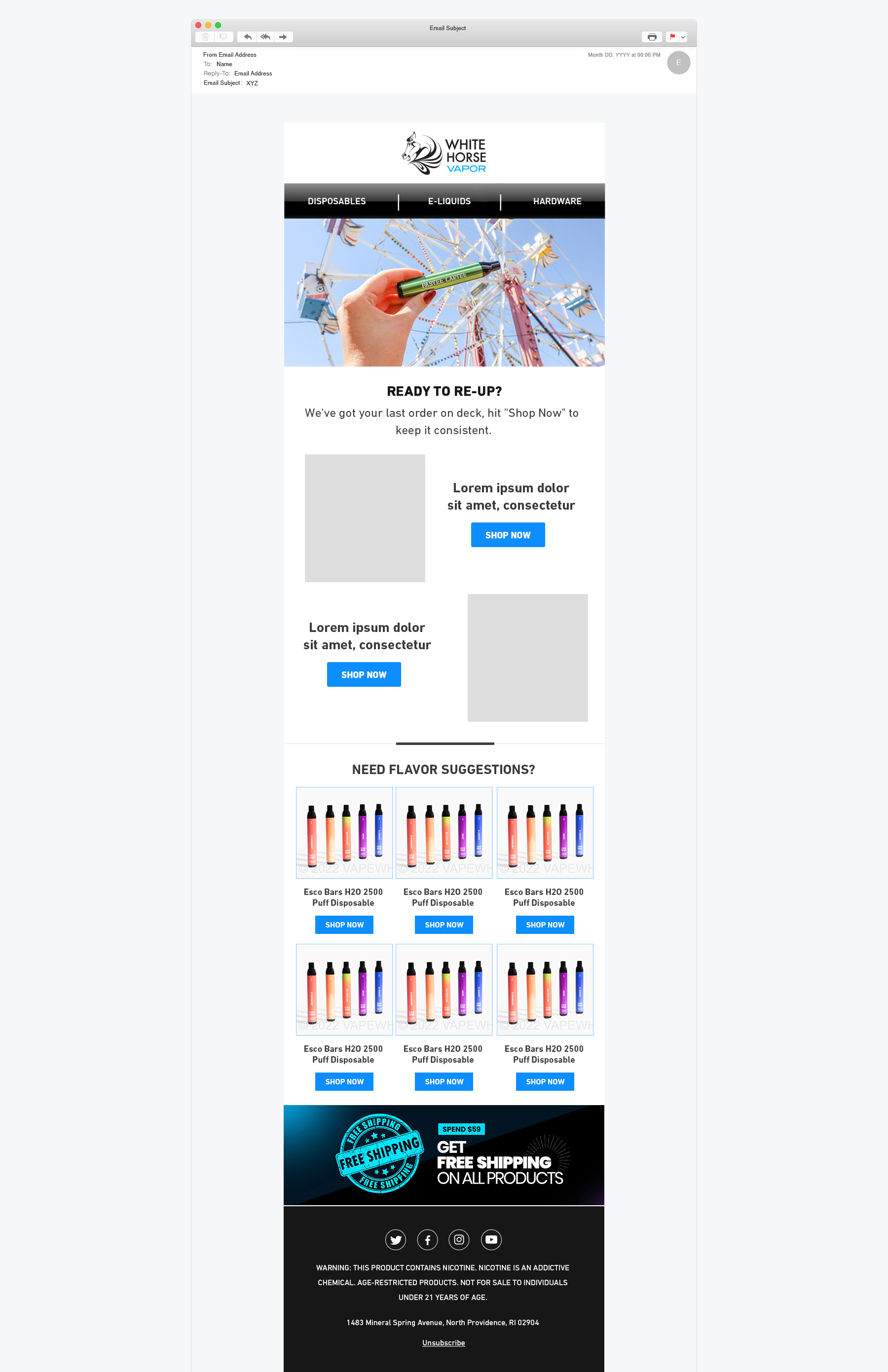 Renew White Horse Vapor