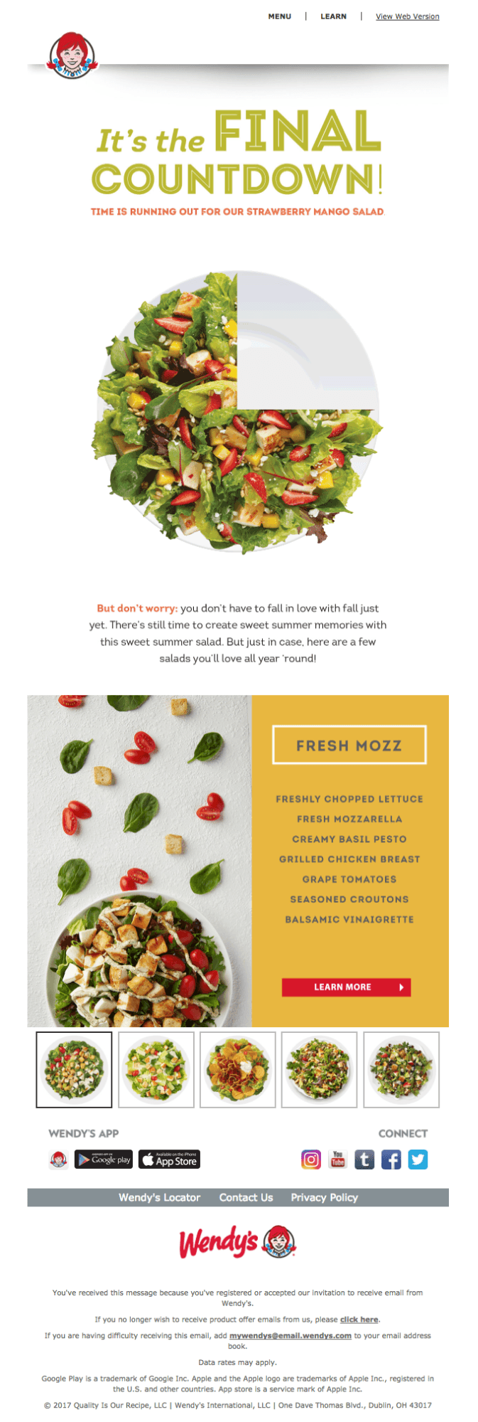 Wendy’s Innovative Countdown Timer Wendy’s Innovative Countdown Timer