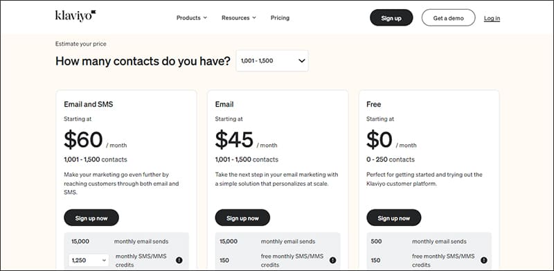 Pricing Plans_Klaviyo