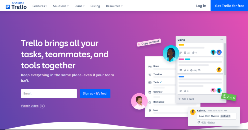 Email marketing calendar tool from Trello
