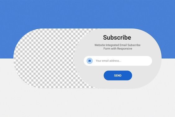 Patterns and shapes signup form