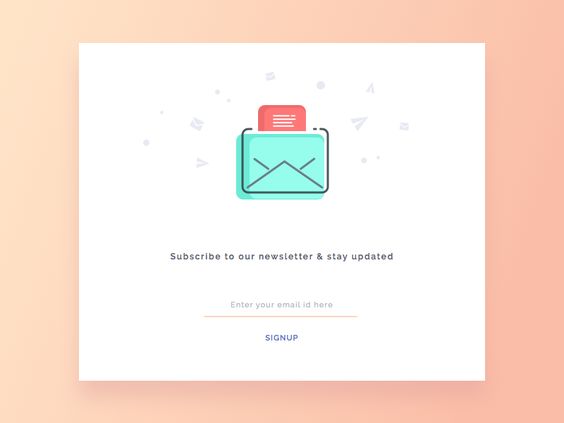 newsletter icon forms