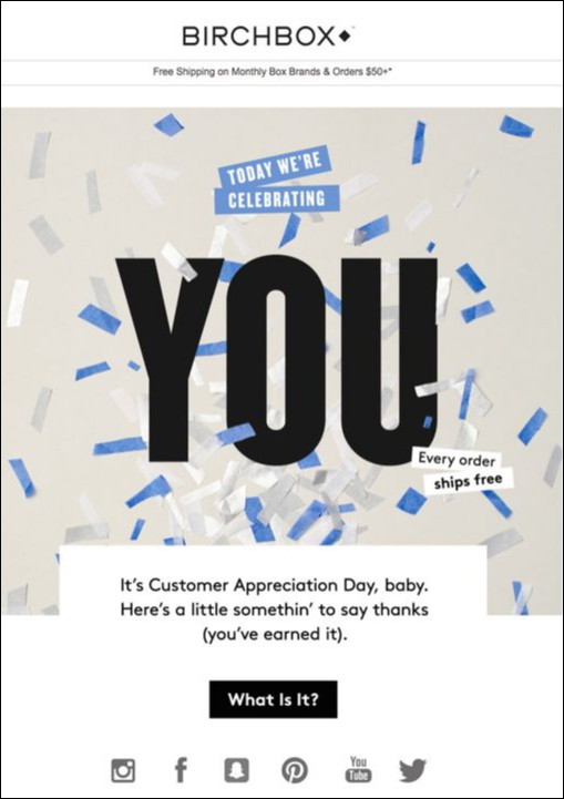 Brich box Re-engagement Email Example