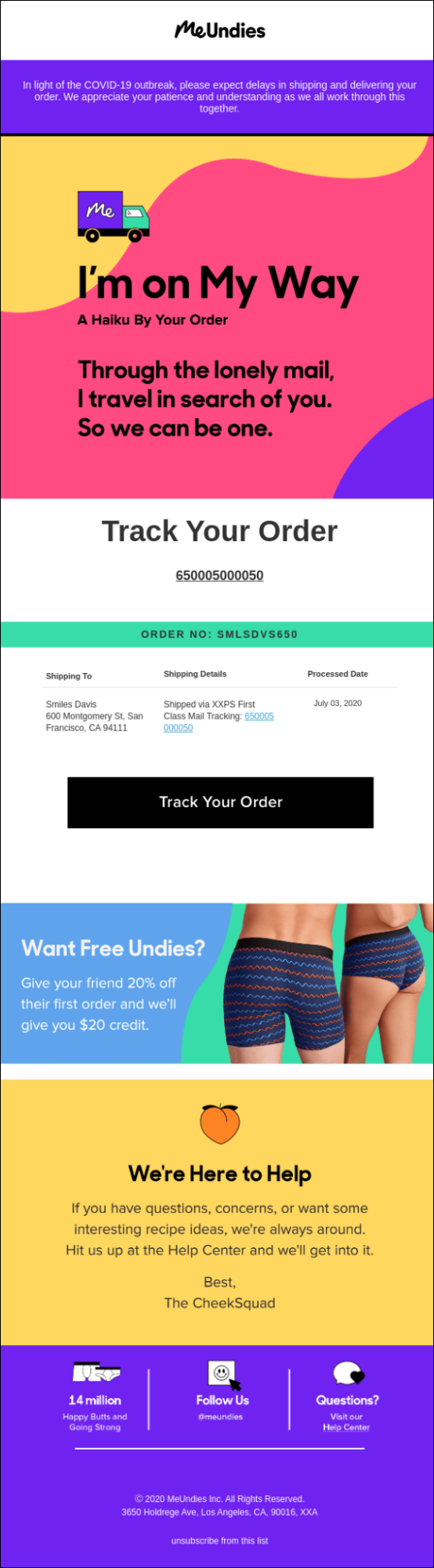Me undies email