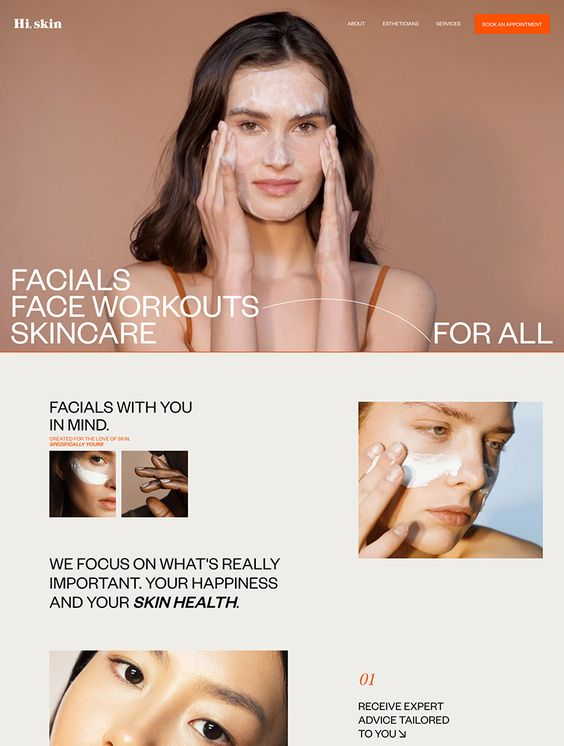 ecommerce landing page - Hiskin