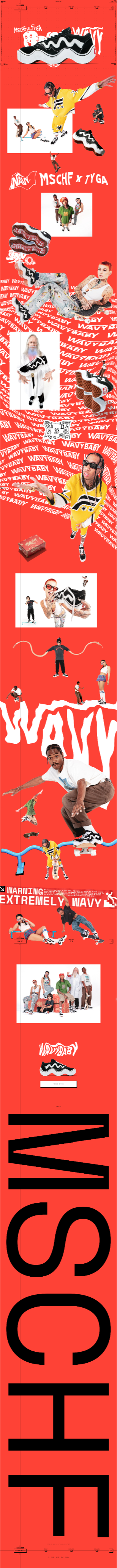 ecommerce landing page - MSCHF Sneakers