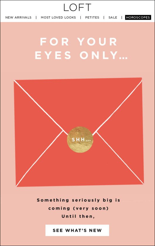 loft anticipation - re-engagement emails