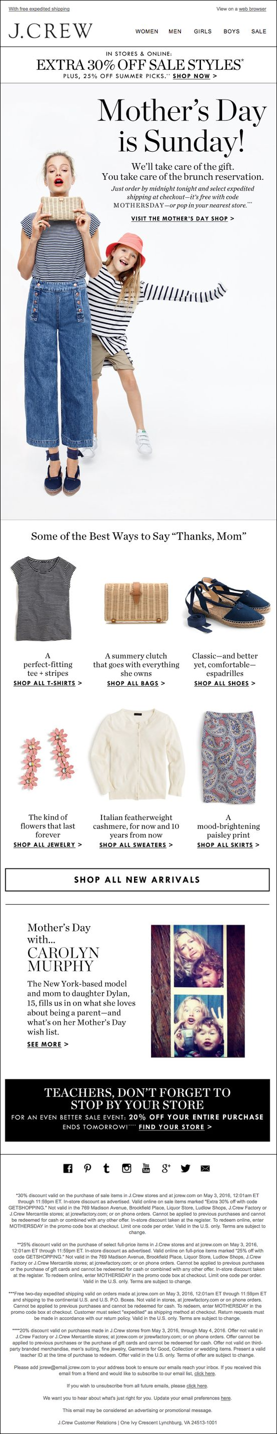 RetailerJ Crew's campaign