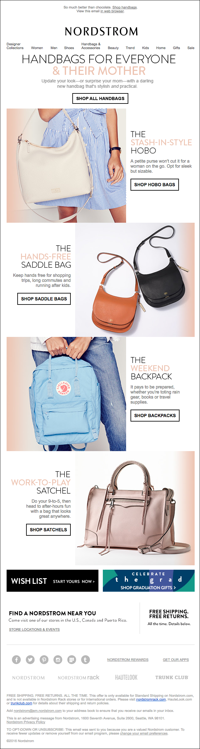 nordstrom email design