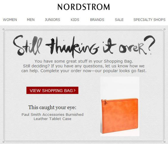 nordstrom email example