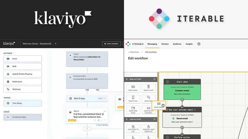 automation differences in klaviyo vs iteraable