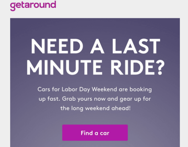 Last-Minute Car Rental Example