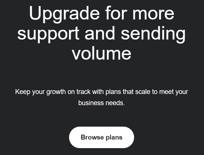Product upgrade email by Klaviyo