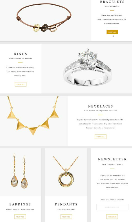 holiday catalog email