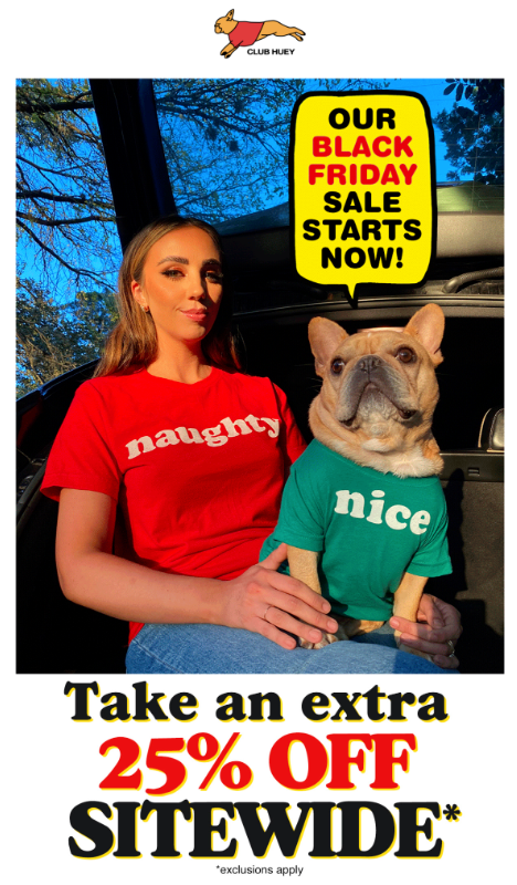 clubhuey's Black Friday email template