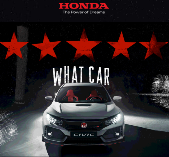 honda's Social proof email campaign