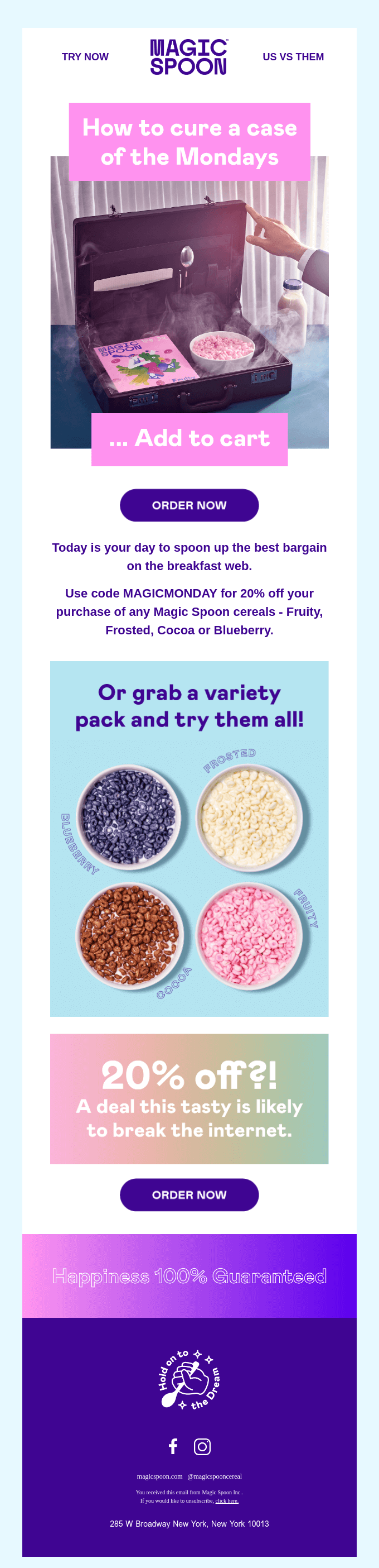 magicspoon cyber monday email