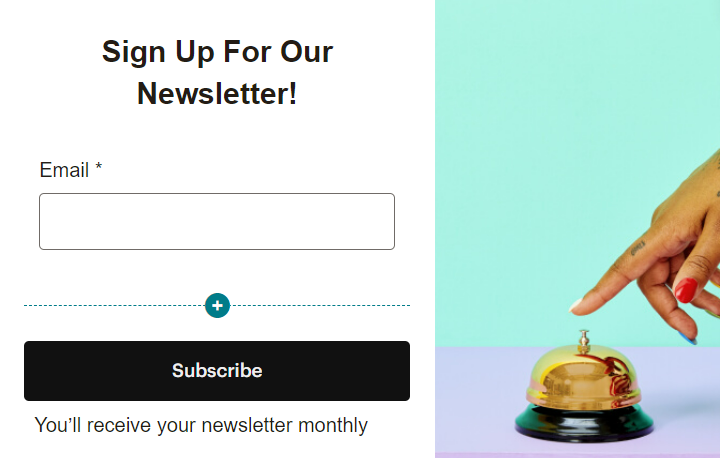 newsletter signup for dentist email marketing campaign