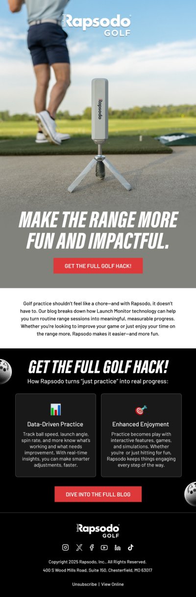 Rapsodo – MAKE THE RANGE MORE FUN AND IMPACTFUL