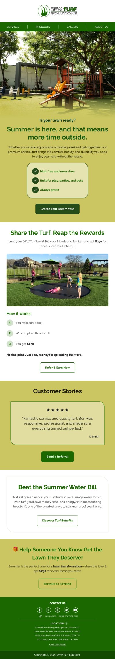 DFW Turf Solutions | Summer