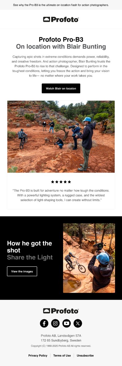 Profoto – Pro-B3 On location with blair bunting