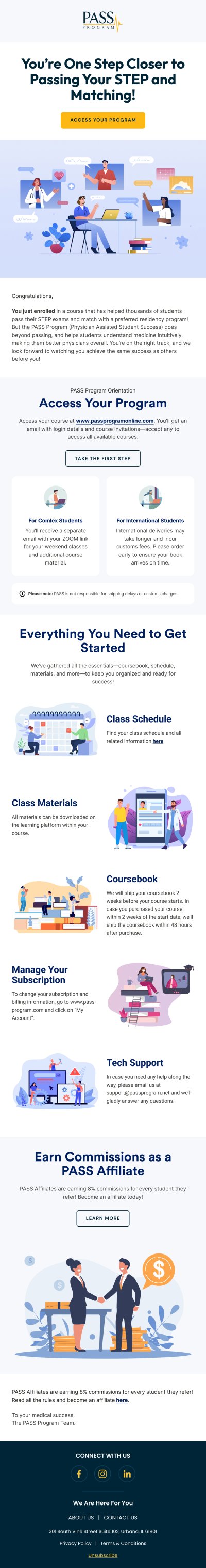 PASS Program – Access your program
