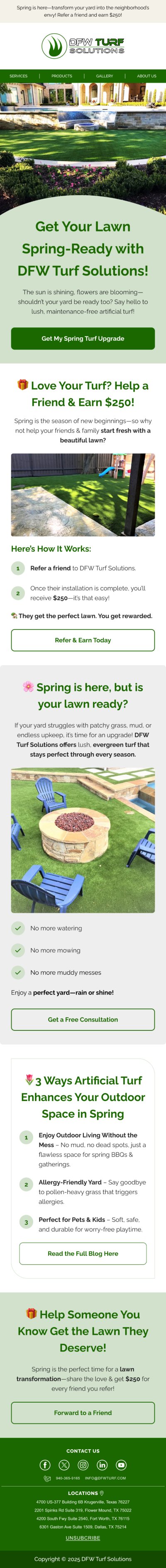 DFW TURF solutions – Get your lawn spring-ready with DFW soltutions