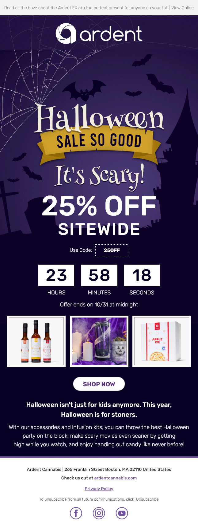 Halloween Newsletter Sample - InboxArmy